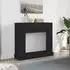 vidaXL Kaminsims Holzwerkstoff schwarze Eiche 100x30x87,5 cm (865981)