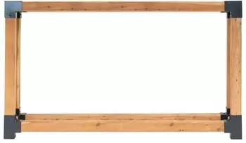 Westmann Michel 9 Kaminholzregal L&auml;rchenholz 138x40x180cm (KR3040)