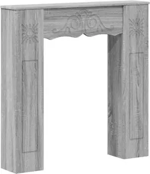 vidaXL Kaminumrandung Sonoma-grau 102x20x102cm Holzwerkstoff