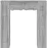 vidaXL Kaminumrandung Sonoma-grau 102x20x102cm Holzwerkstoff