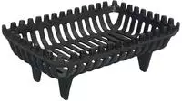Relaxdays Kaminrost, Schwarz, Metall, 46x18x31 cm, Freizeit, Campingzubeh&ouml;r,