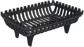 Relaxdays Kaminrost Feuerbock Gusseisen, 18x46x31cm, schwarz (10052079)