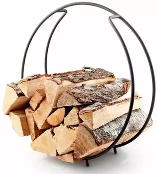 Eva solo FireGlobe Brennholzhalter, Stahl, schwarz