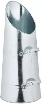 Relaxdays Kohlensch&uuml;tte zylindrisch, Metall, 16l