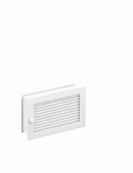 CB-tec Warmluftgitter putzbündig 25x15cm, weiß