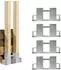 Baumarktplus Holzstapelhilfe feuerverzinkter Stahl 34x10x15cm, 4er-Set