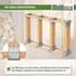 Baumarktplus Holzstapelhilfe feuerverzinkter Stahl 34x10x15cm, 4er-Set