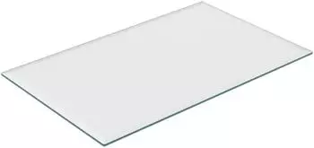 Relaxdays Tischplatte / Kaminscheibe ESG-Glas 62x100cm
