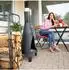 Relaxdays Kaminholzregal Stahl 100x40cm, anthrazit (10026018_947)