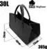 BigDean Filztasche anthrazit, faltbar, 2er-Set