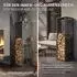 ML-Design Kaminholzregal 37,5x37,5x112cm, Stahl verzinkt, anthrazit (409000901)