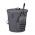 Relaxdays Ascheeimer mit Deckel und Schaufel, 19L, grau