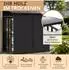 LAWA Living and Lifestyle Kaminholzregal mit Dach und Plane, Metall verzinkt, 185x105x185cm (FR1810)