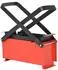 vidaXL Papierbrikettpresse Stahl, rot/schwarz, 34x14x14cm