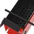 vidaXL Papierbrikettpresse Stahl, rot/schwarz, 34x14x14cm