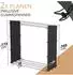 LAWA Living and Lifestyle Kaminholzregal Seitenplanen-Set 2-teilig, 70cm tief, schwarz (PL22)