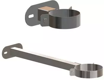 Atec-Anlagentechnik Wandabstandhalter 50-150mm DN60/100 Edelstahl blank k&uuml;rzbar (700744)