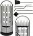 DanDiBo Kaminbesteck Set 5 teilig Edelstahl grau/silber (96615)