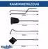 DanDiBo Kaminbesteck Set 5 teilig Edelstahl grau/silber (96615)