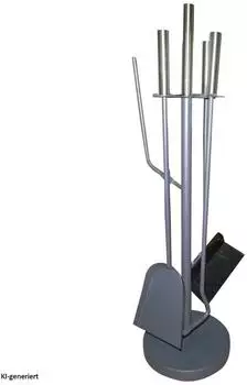 HTI-Living Adrik Kamingarnitur 5 tlg. grau/silber (2221043)