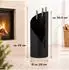 Relaxdays Kaminbesteck 4-teilig Schwarz (10033829)