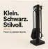 Relaxdays 5-teiliges Kaminbesteck schwarz (10050415)