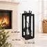 Relaxdays 5-teiliges Kaminbesteck in Schwarz (10043677)