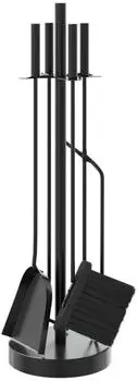 vidaXL Kaminbesteck-Set 5-tlg Schwarz (242684)
