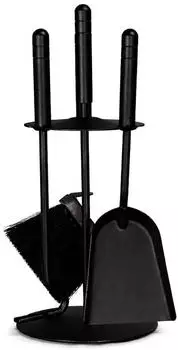 MS Beschl&auml;ge Kaminbesteck-Set 4-tlg. schwarz, kompakt (KB-012-HAN)