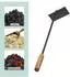 Relaxdays Aschekratzer mit Holzgriff, Metall, 53cm (10050428)