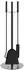 vidaXL Kaminbesteck-Set 4-teilig, Stahl, 22x59cm