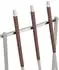 Blomus ASKA Kaminbesteck-Set 4-tlg., matt, silber/dunkelbraun (68052)