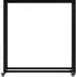 CLP Hilta Kaminholzständer mit Rollen, Metall, 25x100x100cm (326623 CLP)