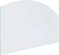 vidaXL Feuerstelle Glasplatte Transparent 100 x 60 cm Glas