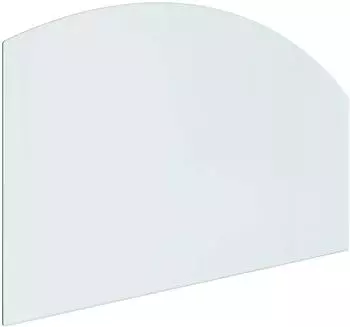 vidaXL Glasplatte f&uuml;r Feuerstelle, transparent, 100x60cm