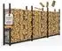 LAWA Living and Lifestyle Kaminholzregal Außen, verzinktes Metall, 334x25x115cm (FR09)