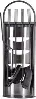 FIREFIX K2401 Kaminbesteck 5-teilig, 230 x 140 x 660 mm (BxTxH), Besteckteile...