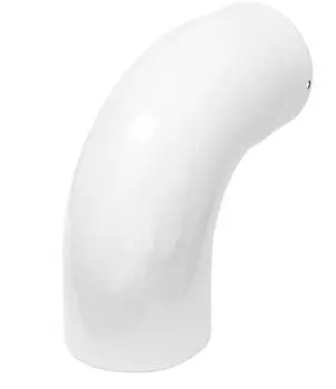 raik ESH017-120-w Rauchrohrbogen Emaille 120mm 90° glatt weiß (ESH017-120-w)