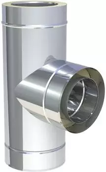 Jeremias DW-FU T-Anschluss 87° mit Wassernase, doppelwandig, Ø250mm (DW11250)