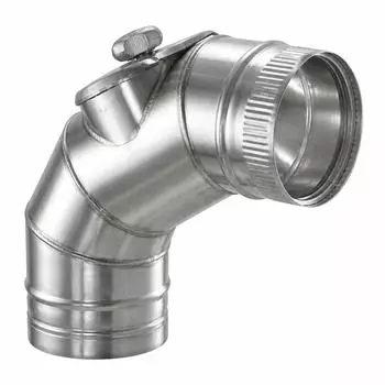 Schiedel Prima Plus Bogen 90° mit Revisionsverschluss, einwandig, Ø200mm (108723)