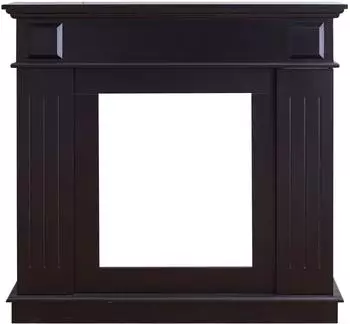 Mobili Rebecca Kaminumrandung klassisch MDF schwarz 100x109x26cm (RE6368)