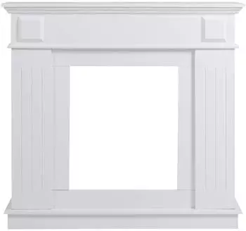 Mobili Rebecca Kaminumrandung MDF, weiß, 100x109x26cm (RE4800)