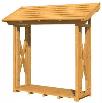 SKANHOLZ Skan Holz Holzunterstand Paul 1 240 x 88 cm, natur