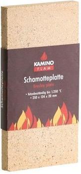 Kamino Flam Schamottplatte eckig 250x124x20 mm