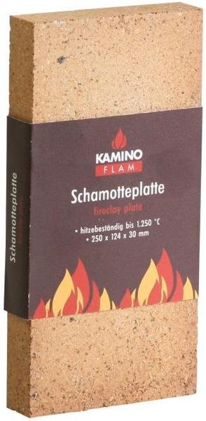 Kamino Flam Schamottplatte eckig 250x124x30 mm