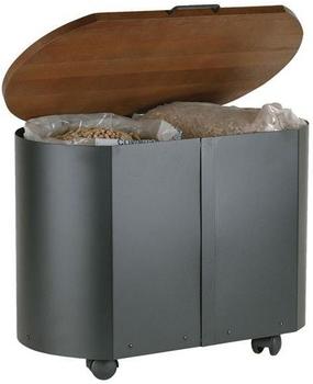 Lienbacher Pelleteimer mit Deckel 35 x 64 x 45cm schwarz