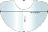 Aduro Funkenschutzplatte für Aduro 22 halbmond 107,25x70,7 cm (53121)