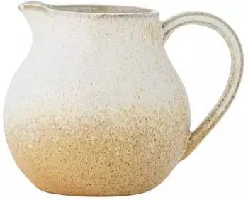 Bloomingville Paula Milchkännchen beige/weiß 435ml Steingut (82072459)