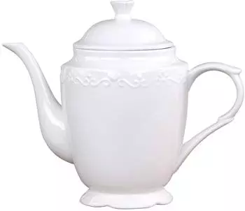 Chic Antique Provence Kaffeekanne, Porzellan, weiß, 900ml (63131-01)