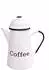 DanDiBo Kaffeekanne 578TB emailliert 22cm, weiß (57800)